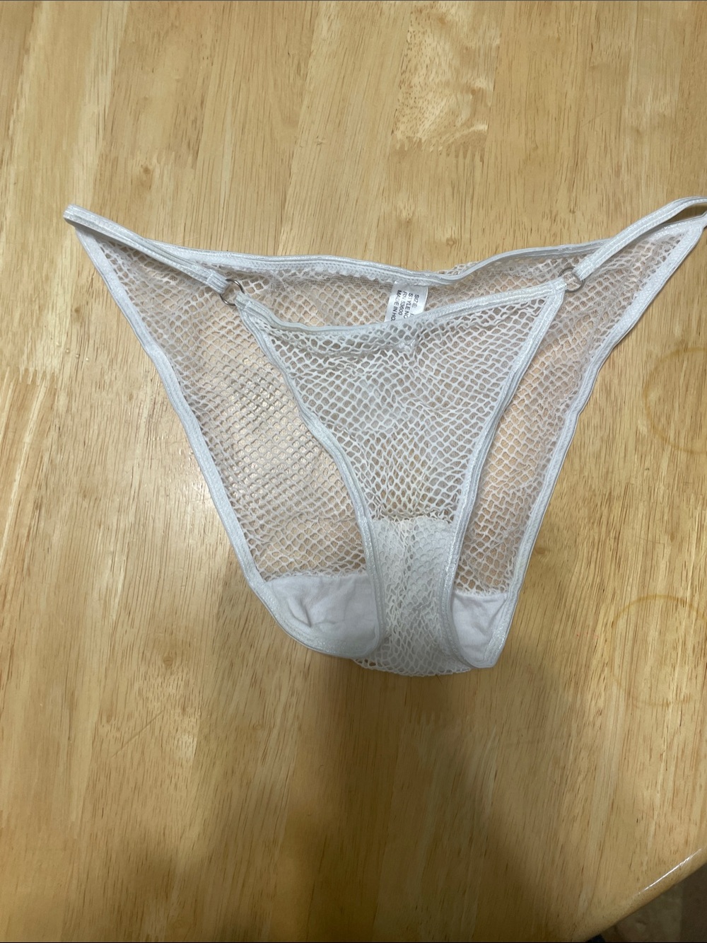 White Mesh bikini panties